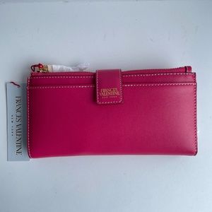 Frances Valentine Large Pink Leather Wallet